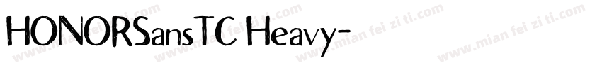 HONORSansTC Heavy字体转换